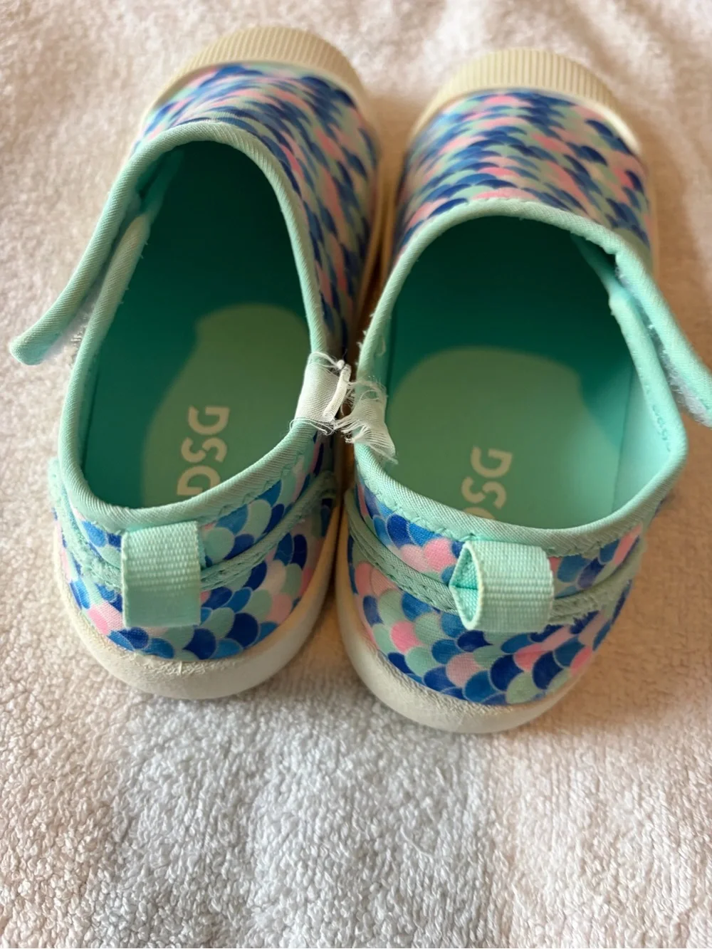 DSG Kids Water Shoes in Mint, Blue & Pink Mermaid Scale